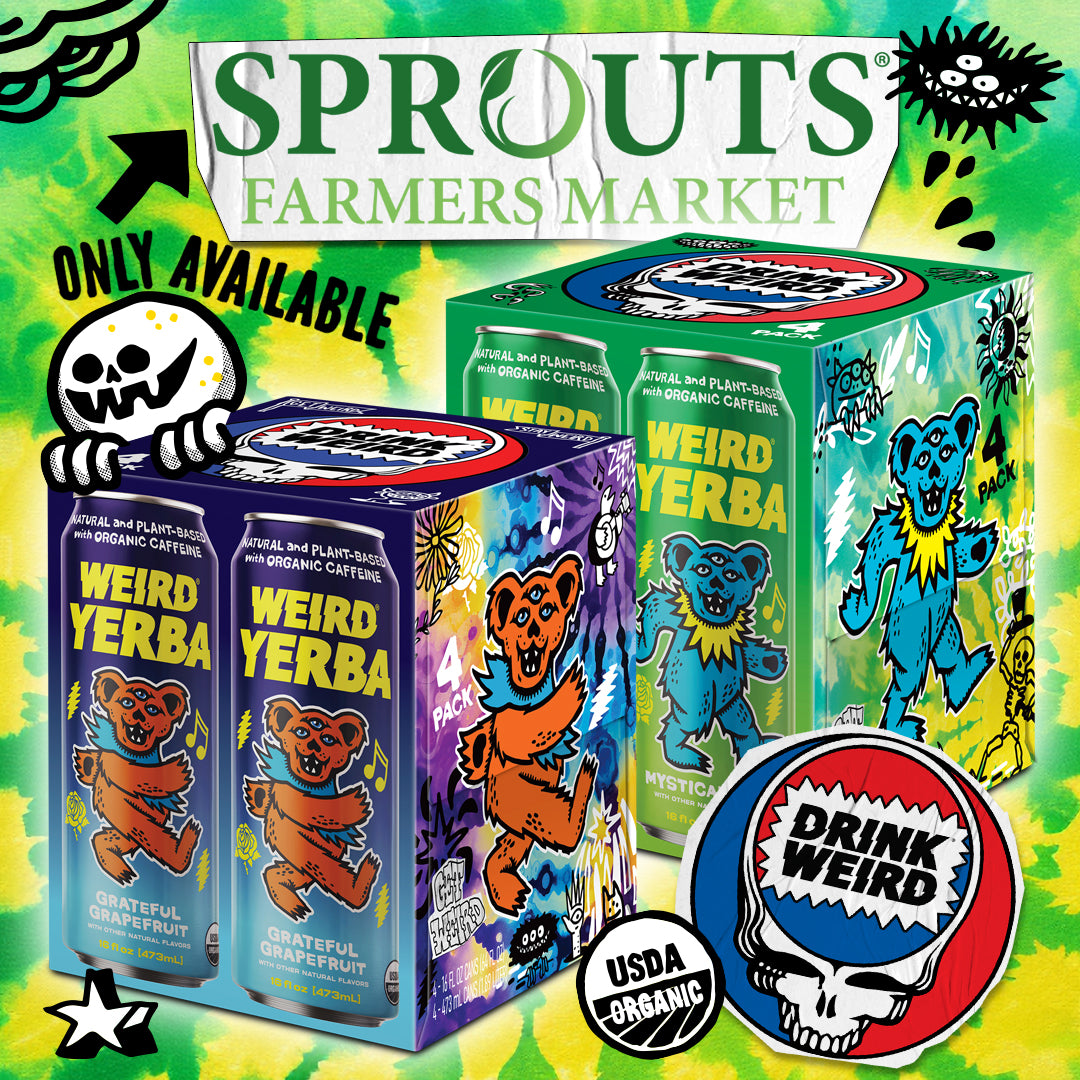 Grateful Dead x Drink Weird 4-Packs Exclusively at Sprouts!
