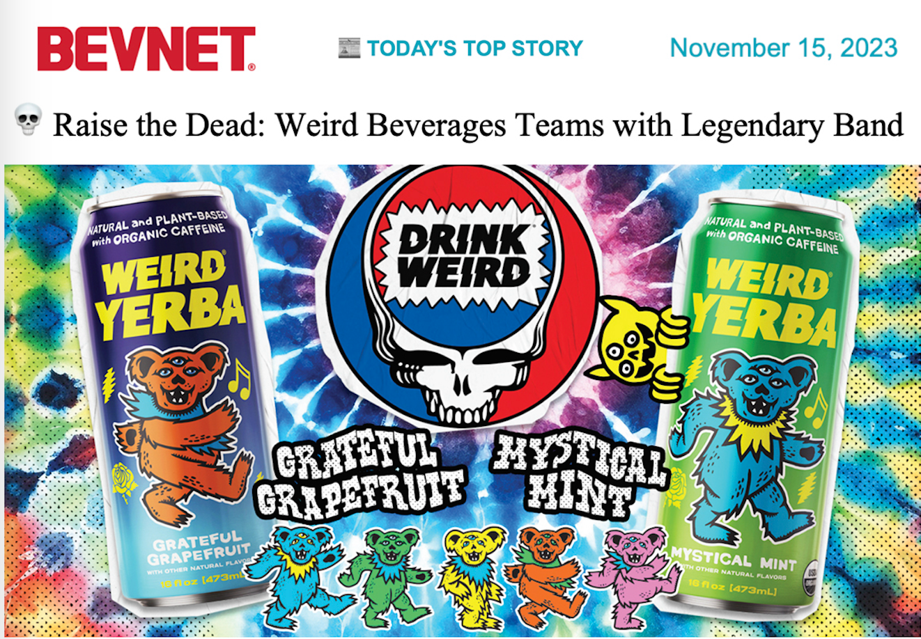 BEVNET: Raise the Dead - Weird Beverages Teams With Legendary Band