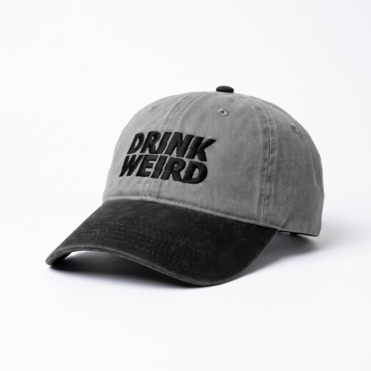 Weird Dad Hat in Grey and Black for Casual Style