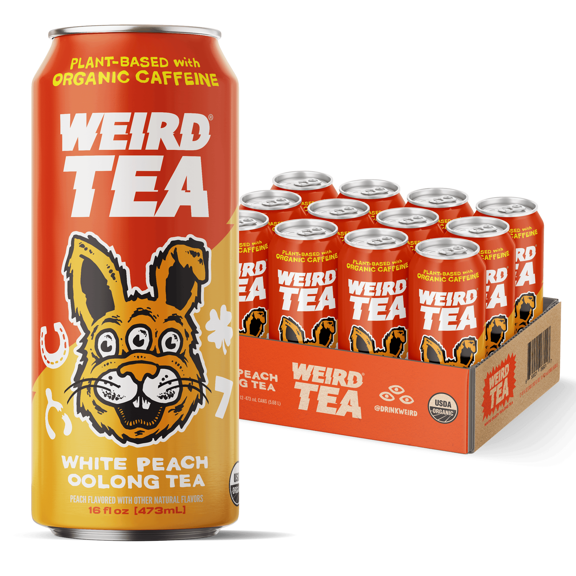 DRINK WEIRD OC Ice Tea 12 Count Case Organic White Peach Oolong Iced Tea DRINK WEIRD - Organic White Peach Oolong Iced Tea 50004