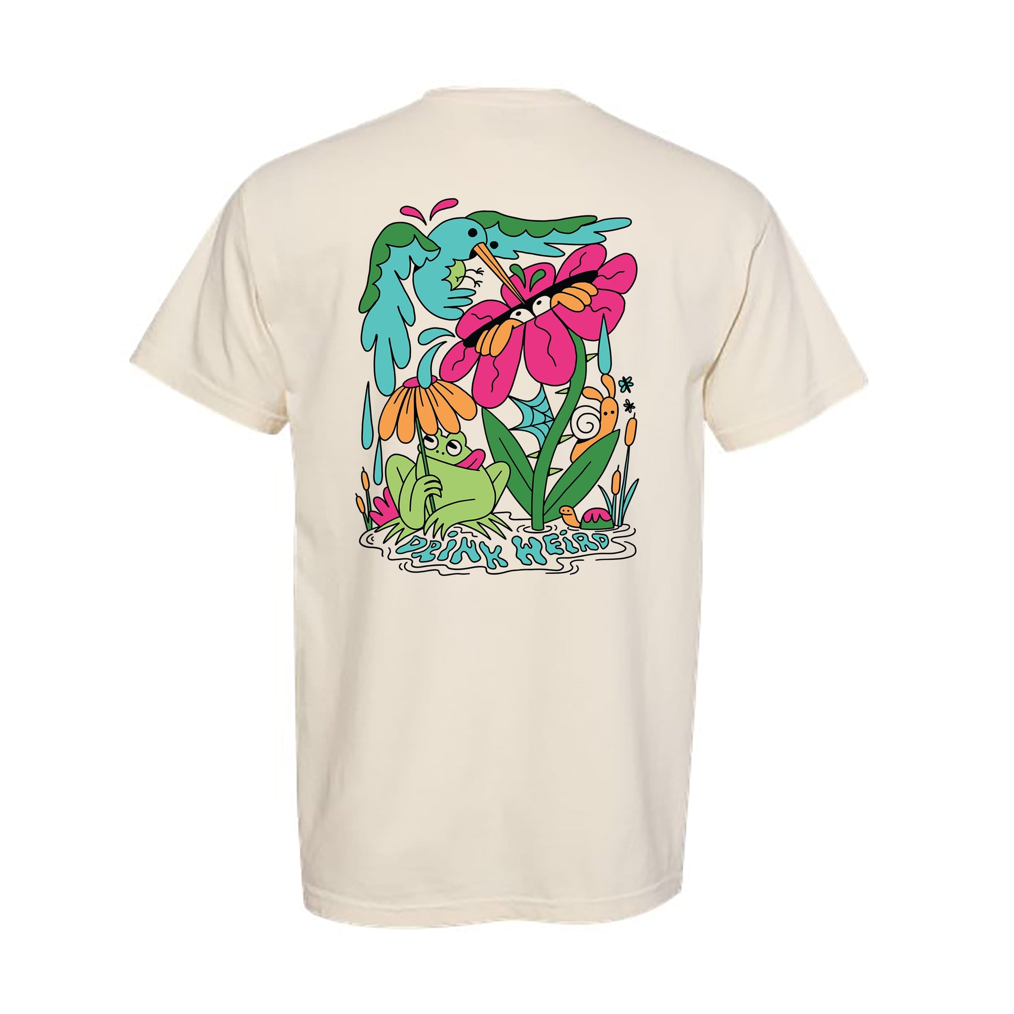 DRINK WEIRD OC T-Shirt Hannah Eddy x Drink Weird T-Shirt - Ivory Hannah Eddy Drink Weird T-Shirt Ivory | Unisex Cotton Style
