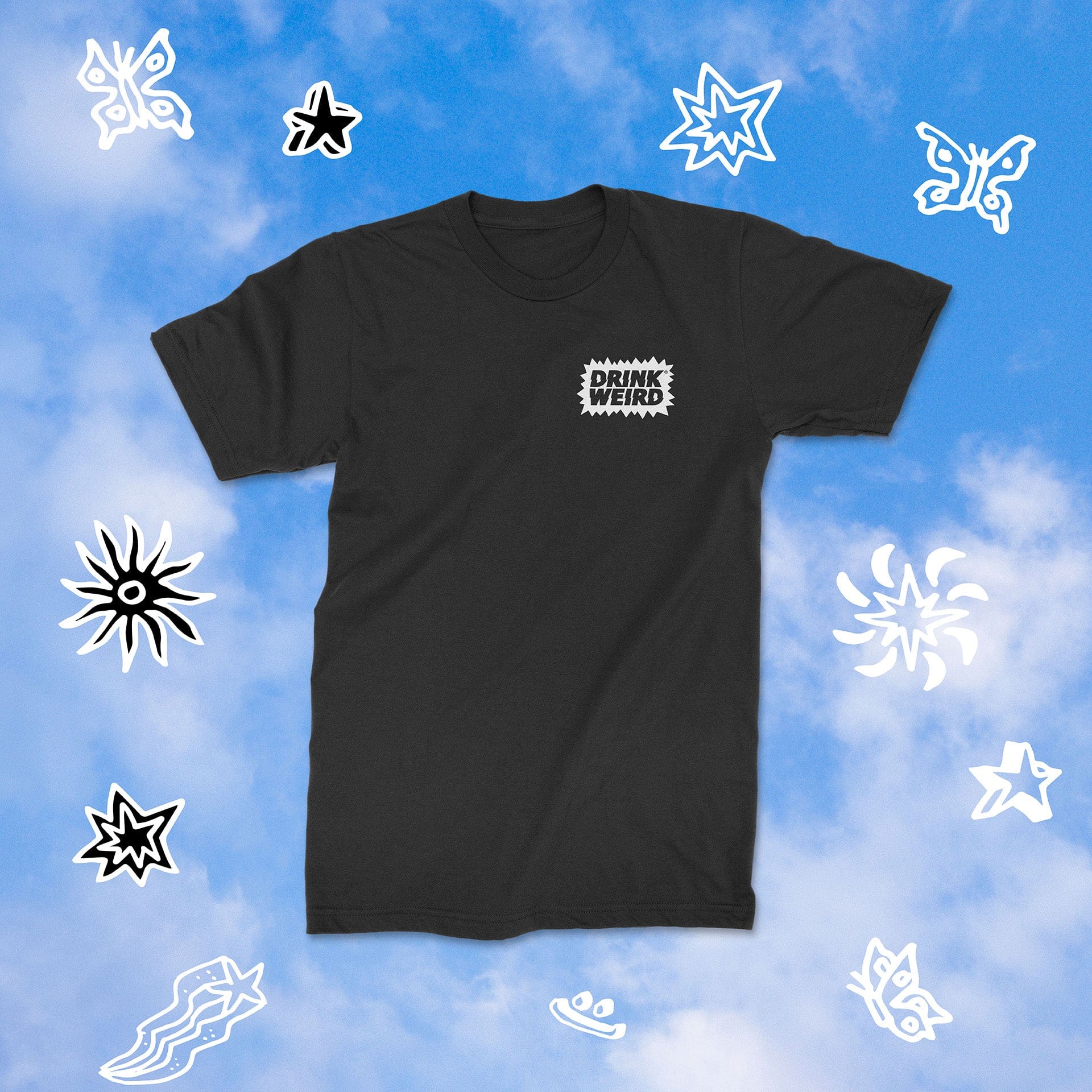 DRINK WEIRD OC T-Shirt WEIRD Acai T-Shirt - Black WEIRD Acai T-Shirt - Black