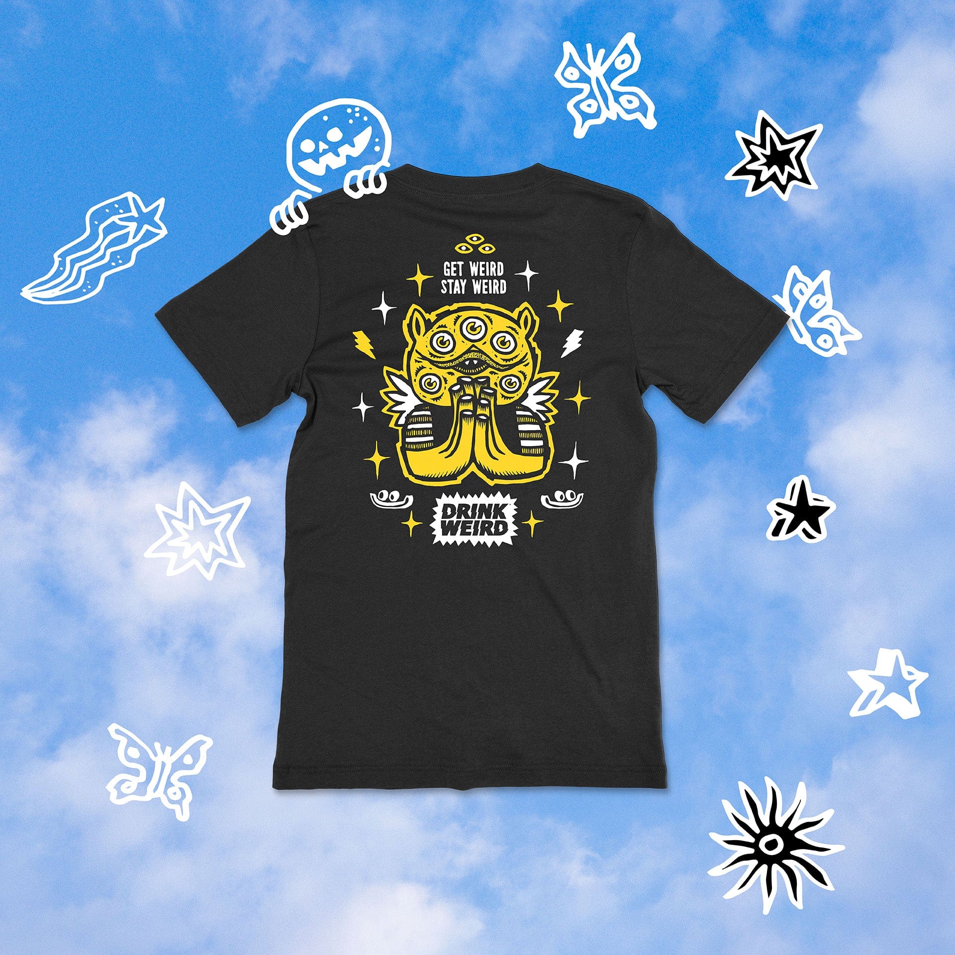 DRINK WEIRD OC T-Shirt WEIRD Acai T-Shirt - Black WEIRD Acai T-Shirt - Black