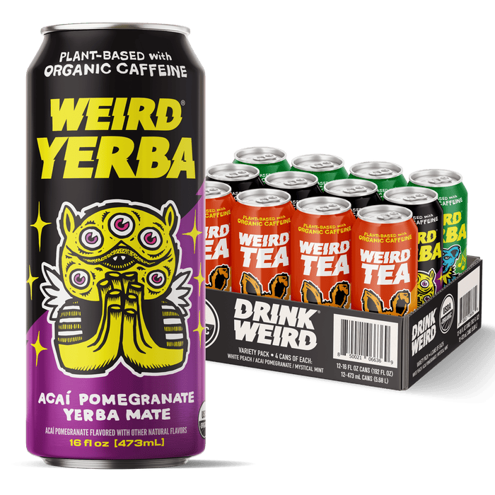 DRINK WEIRD OC Yerba Mate 12 Count Case DRINK WEIRD BEST SELLERS PACK (12pk) DRINK WEIRD - BEST SELLERS PACK - YERBA AND TEA