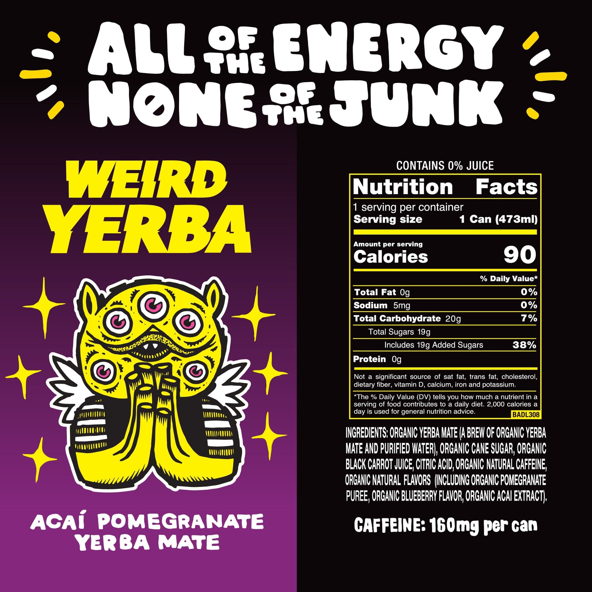 DRINK WEIRD OC Yerba Mate 12 Count Case DRINK WEIRD BEST SELLERS PACK (12pk) DRINK WEIRD - BEST SELLERS PACK - YERBA AND TEA