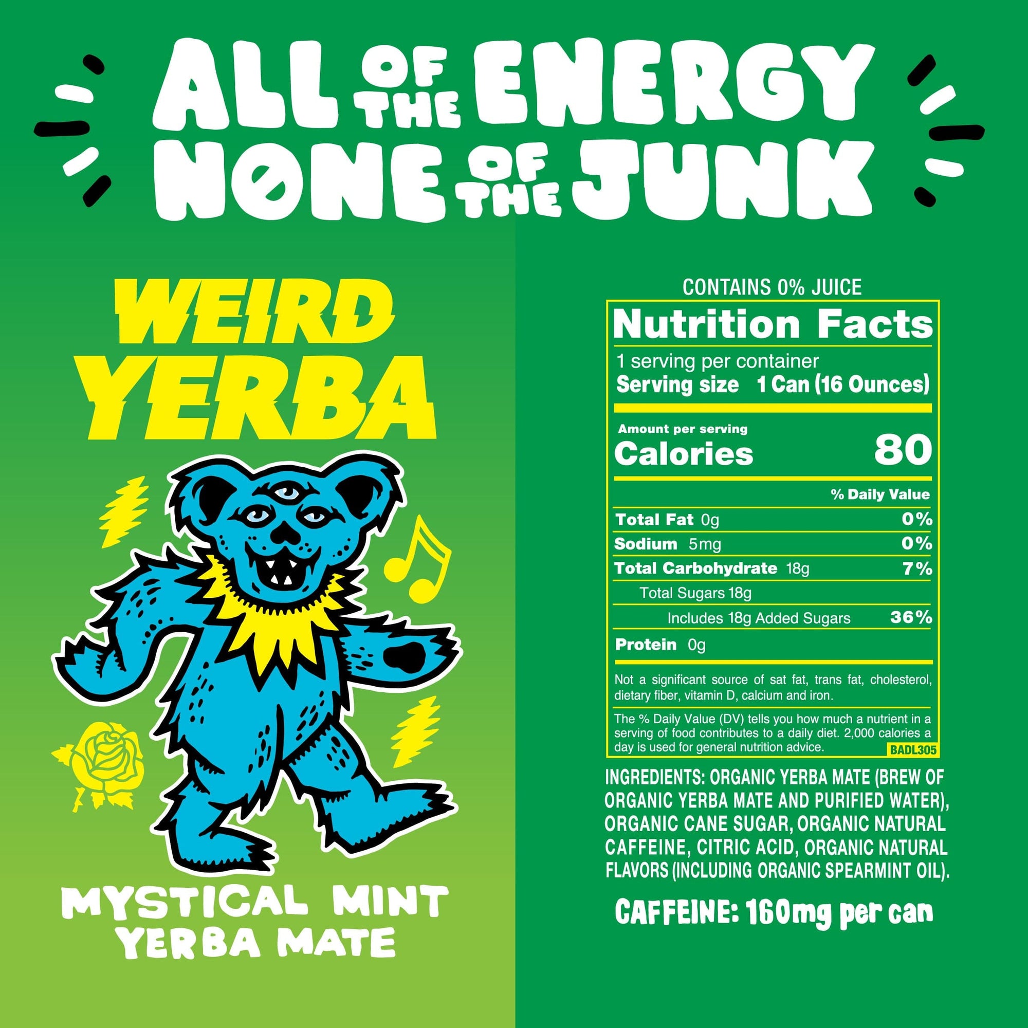 DRINK WEIRD OC Yerba Mate 12 Count Case DRINK WEIRD BEST SELLERS PACK (12pk) DRINK WEIRD - BEST SELLERS PACK - YERBA AND TEA