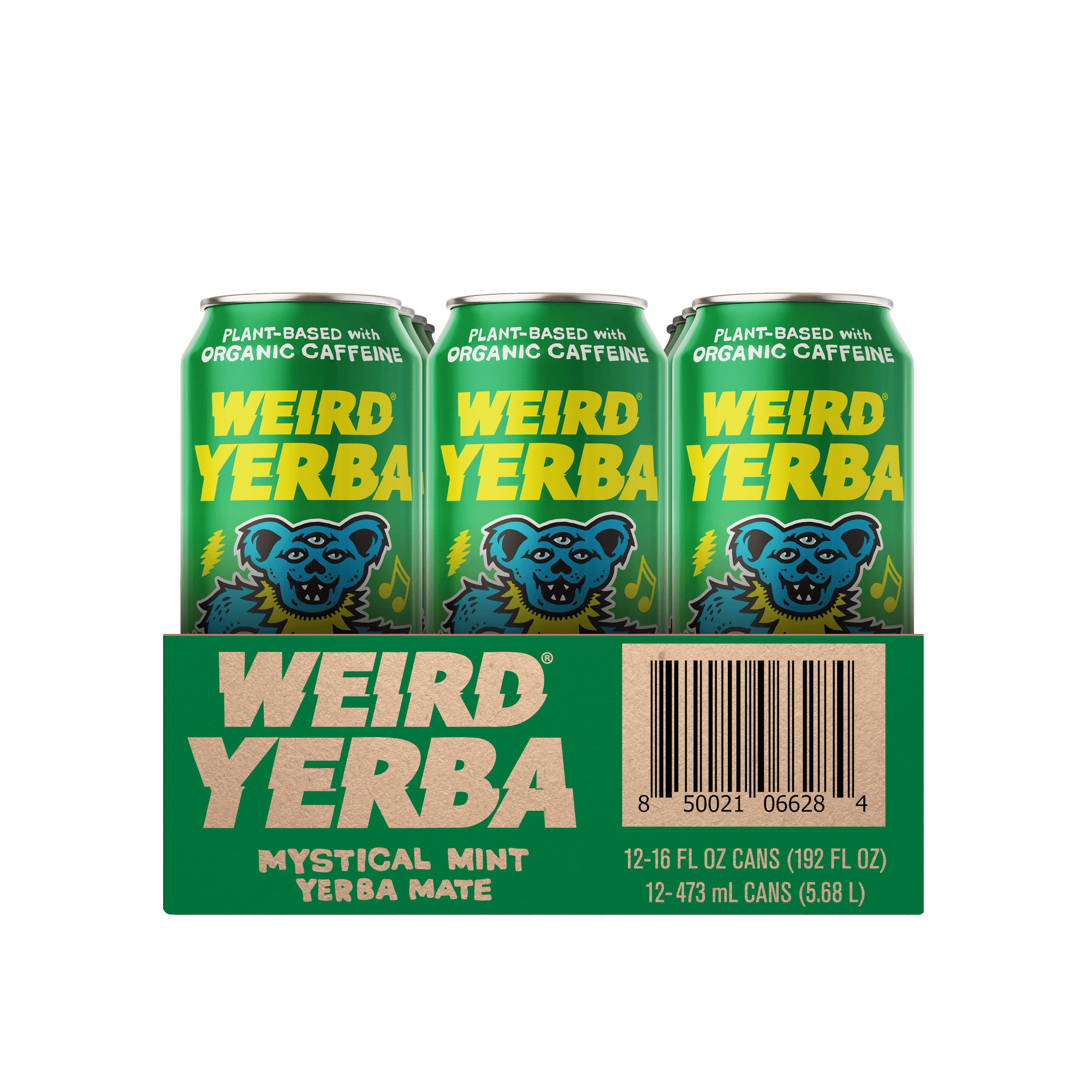 DRINK WEIRD OC Yerba Mate 12 Count Case Organic Mystical Mint Yerba Mate DRINK WEIRD - Mystical Mint Yerba Mate 50014