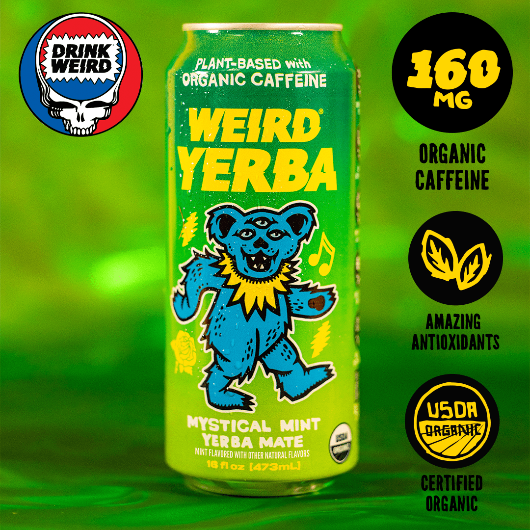 DRINK WEIRD OC Yerba Mate 12 Count Case Organic Mystical Mint Yerba Mate DRINK WEIRD - Mystical Mint Yerba Mate 50014