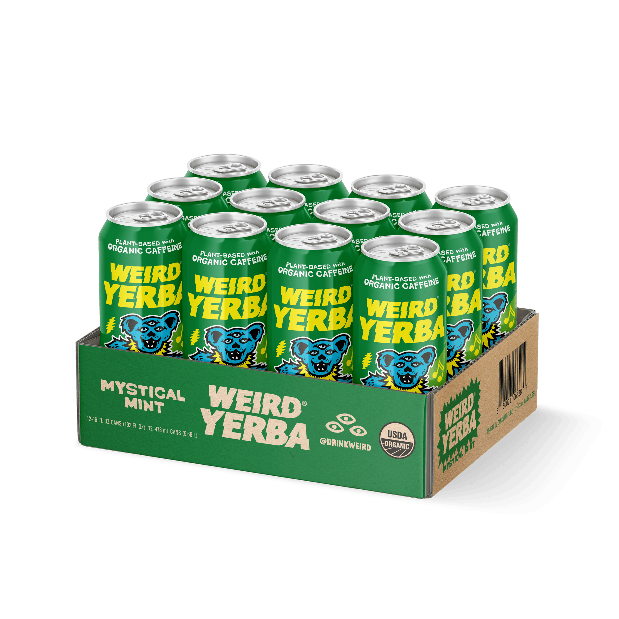 DRINK WEIRD OC Yerba Mate 12 Count Case Organic Mystical Mint Yerba Mate DRINK WEIRD - Mystical Mint Yerba Mate 50014