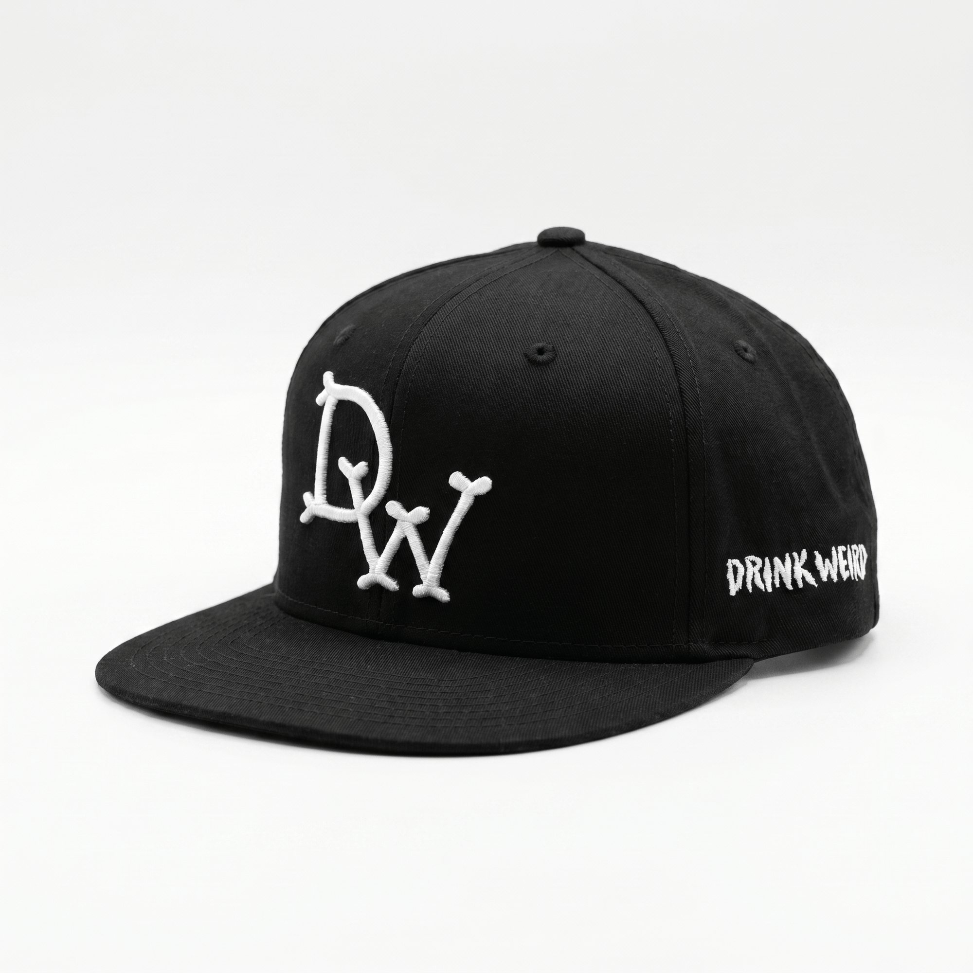 Weird Beverages Hat DW Sandlot Snap Back - Black DW Sandlot Snapback Hat for Men | Two-Tone Snapback Hat | Durable Fit DW-Sandlot-Hat-Blk