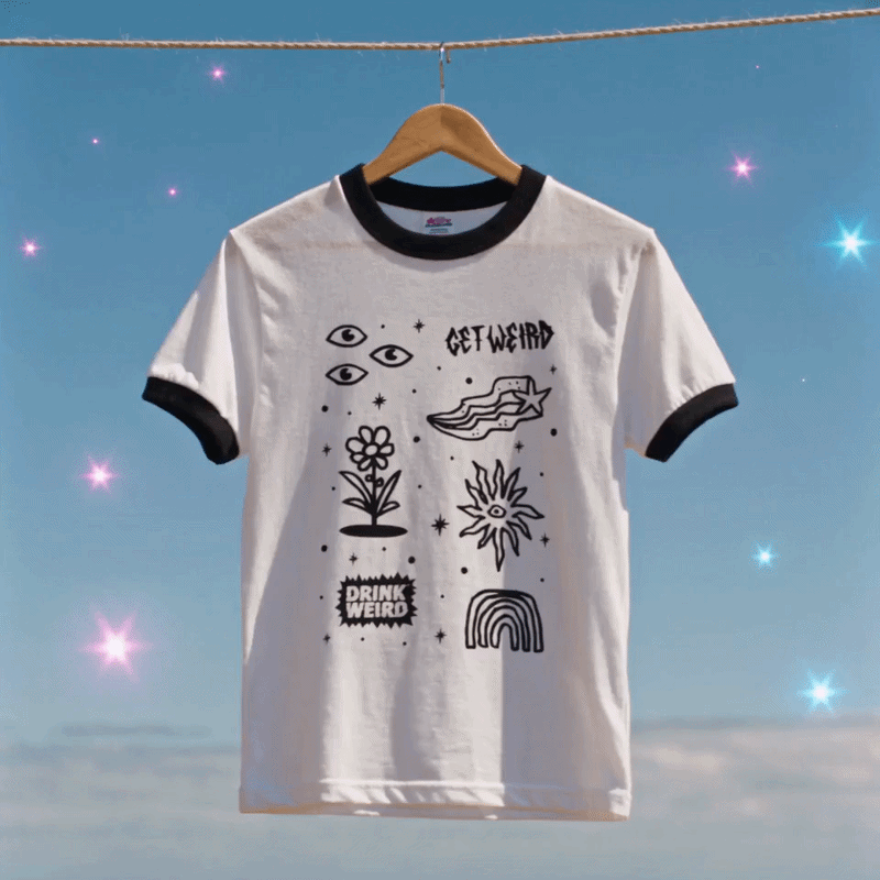 Whimsy Ringer Tee | Retro Unisex T-Shirt